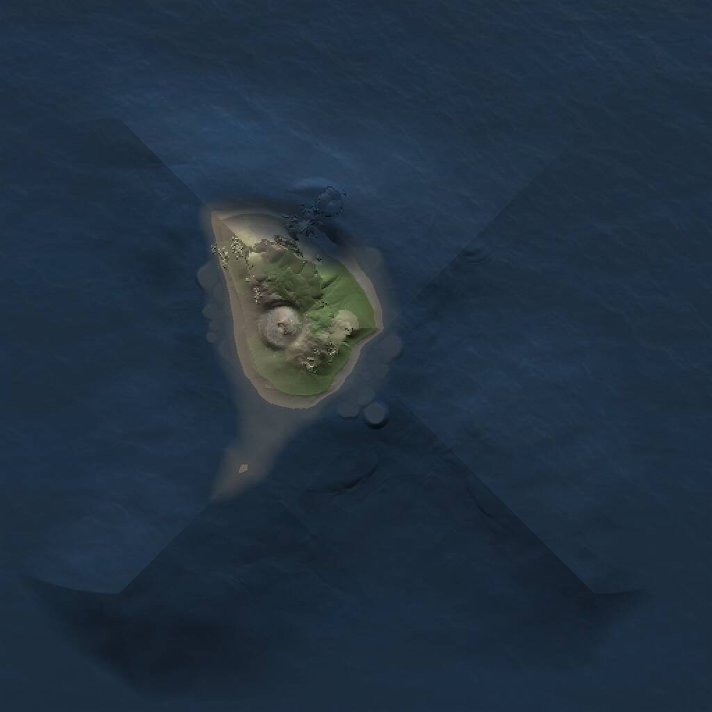 Rust Map: Procedural Map, Size: 1000, Seed: 477624374, 1 Monuments