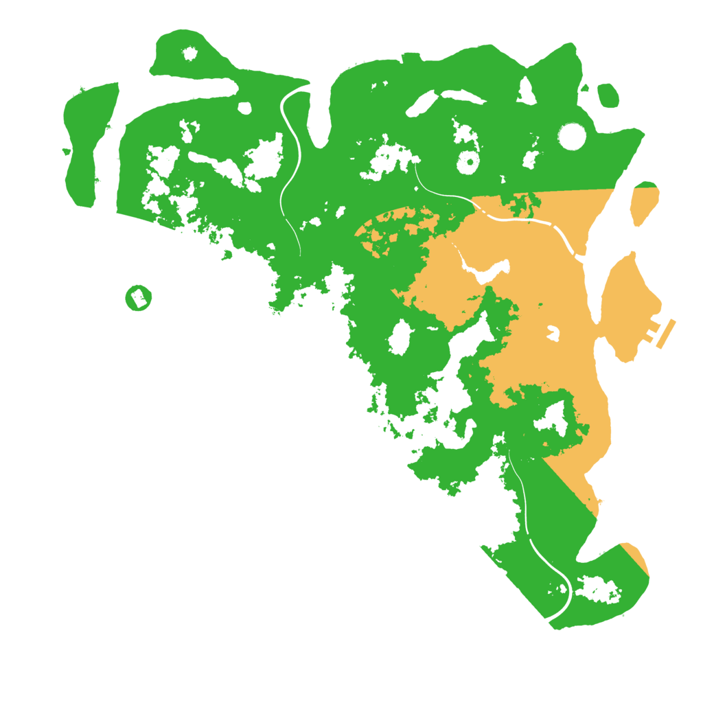 Biome Rust Map: Procedural Map, Size: 4500, Seed: 88888866