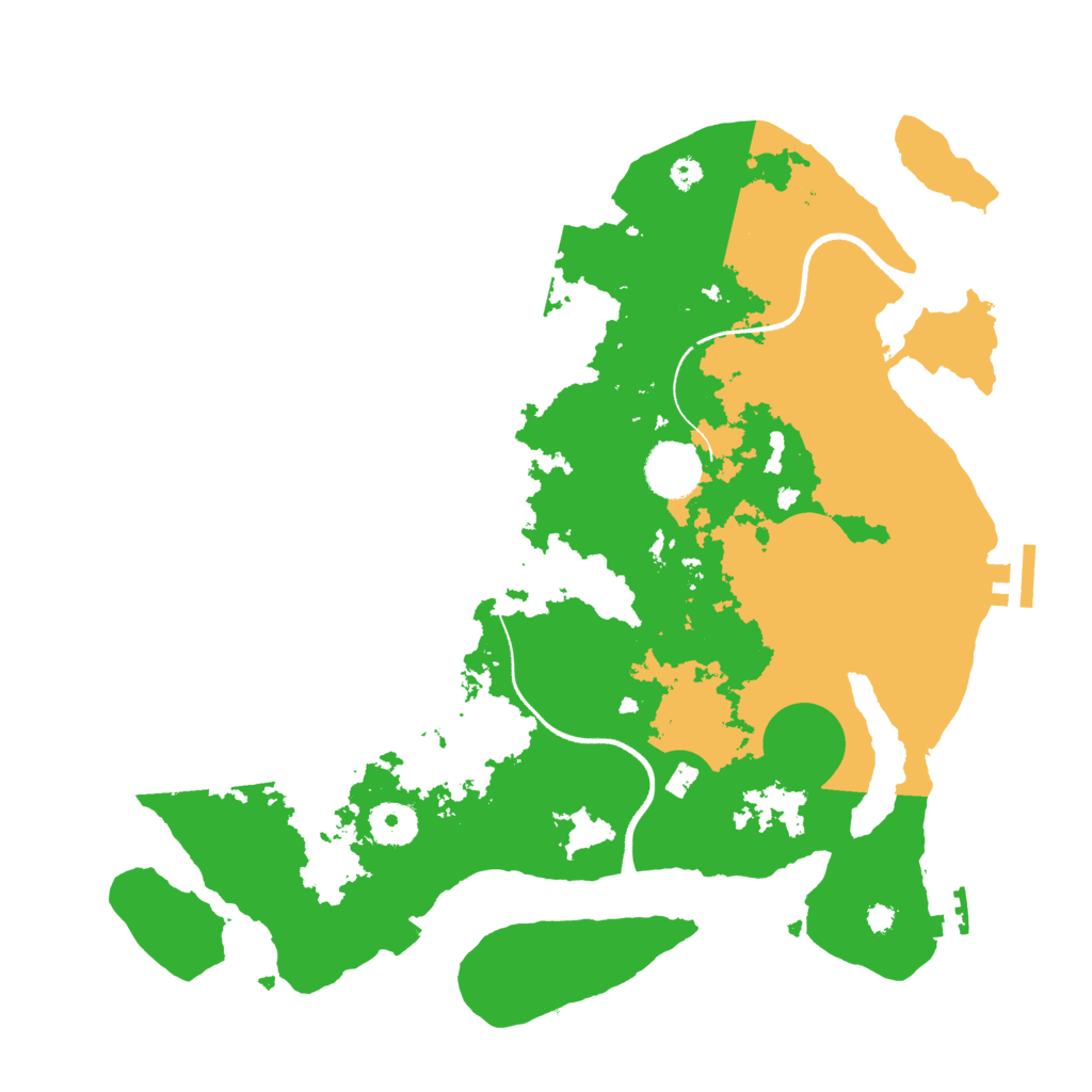 Biome Rust Map: Procedural Map, Size: 3500, Seed: 1648386517