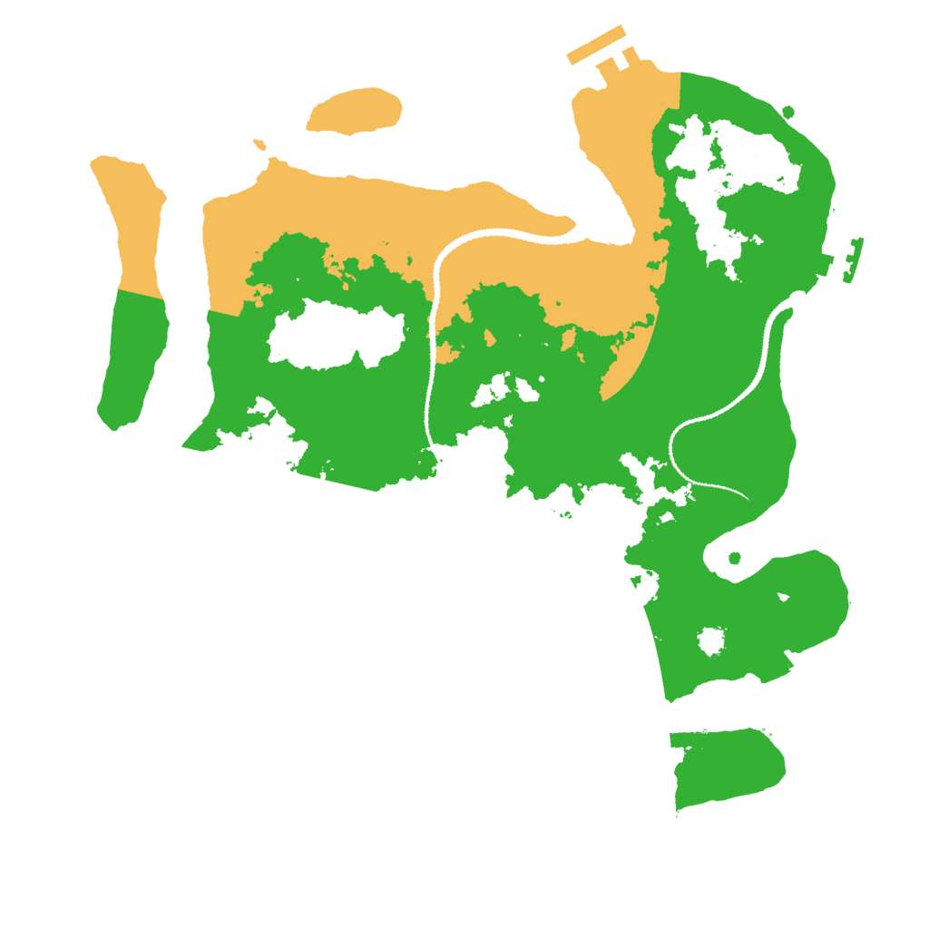 Biome Rust Map: Procedural Map, Size: 3000, Seed: 123444