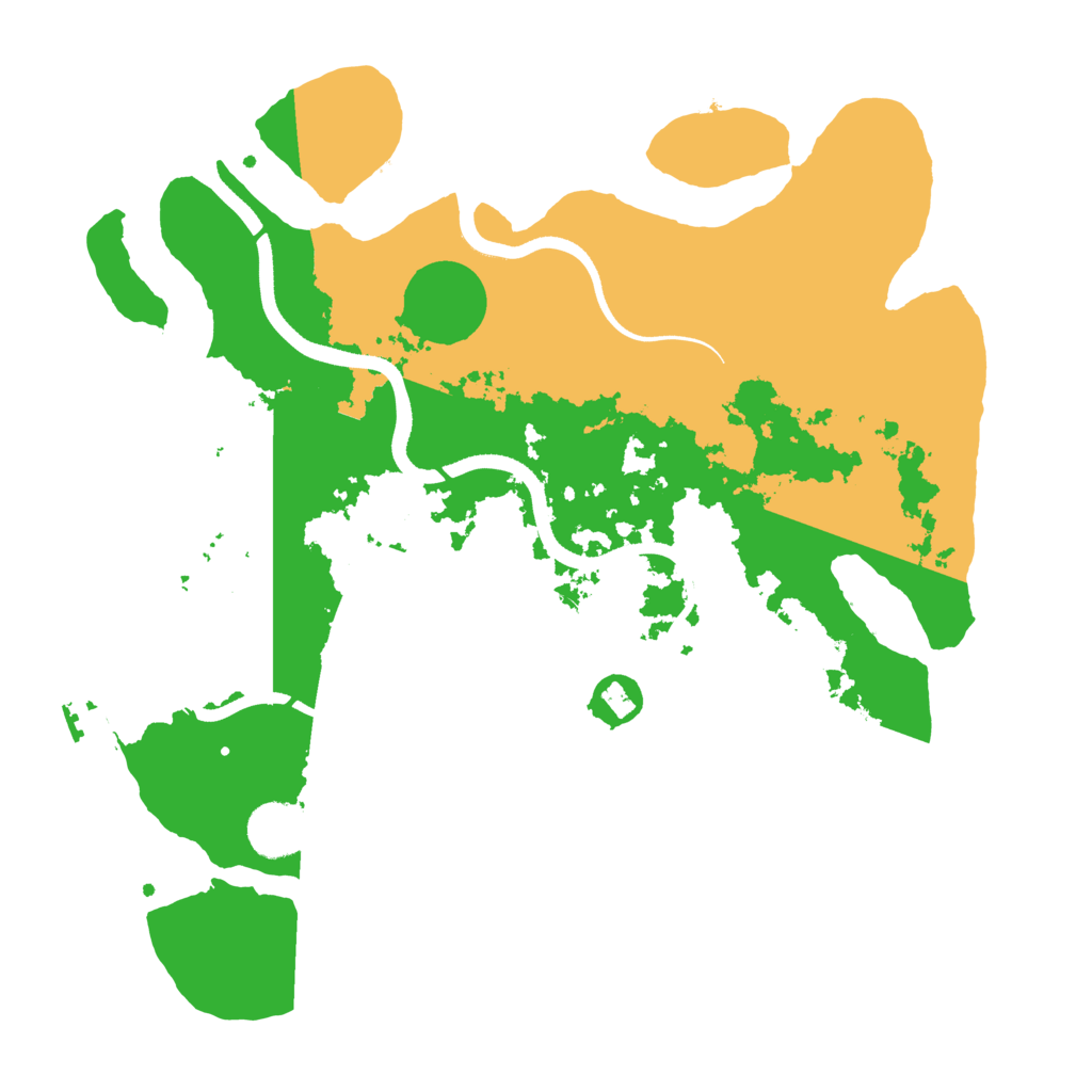 Biome Rust Map: Procedural Map, Size: 3500, Seed: 1941191917