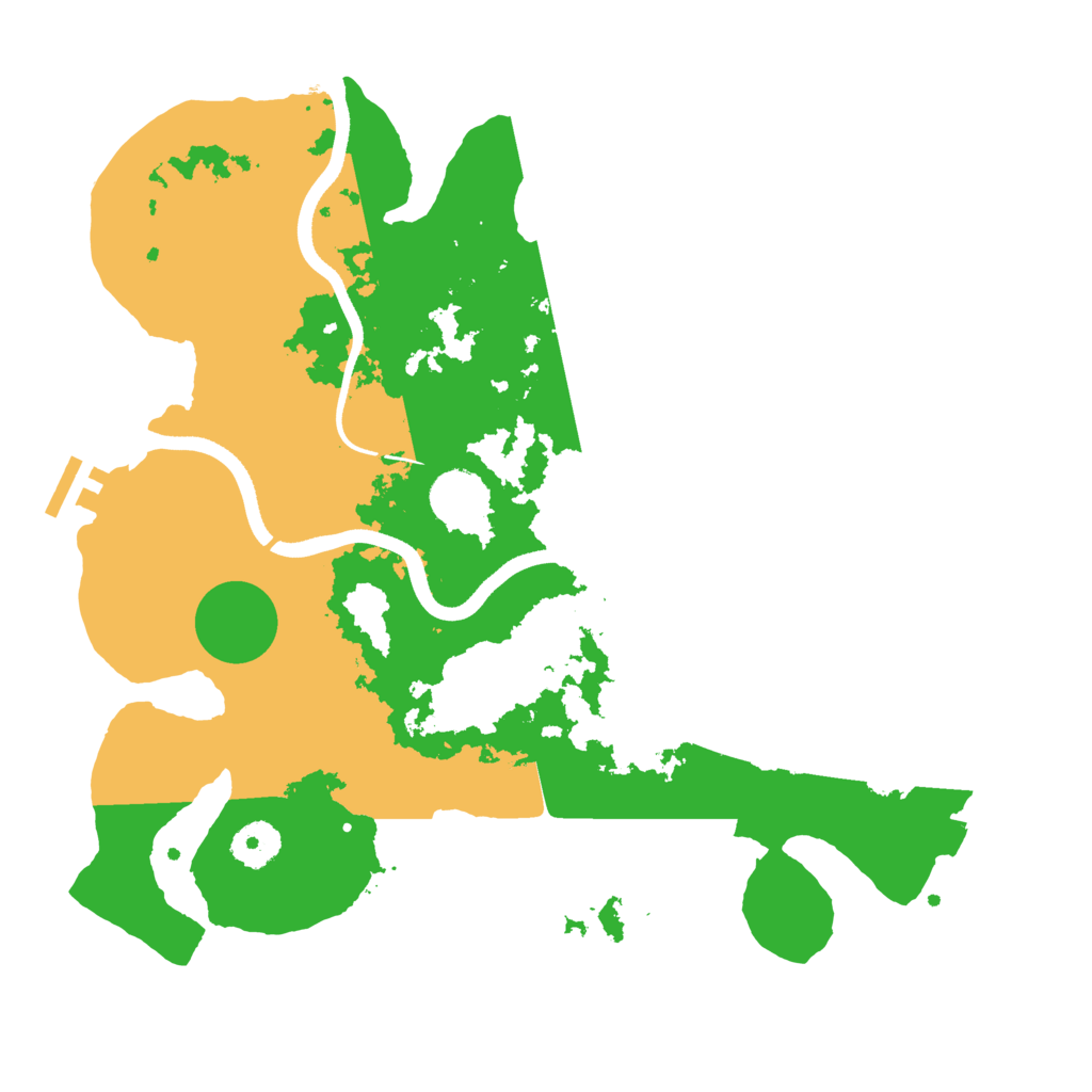 Biome Rust Map: Procedural Map, Size: 3500, Seed: 100009818
