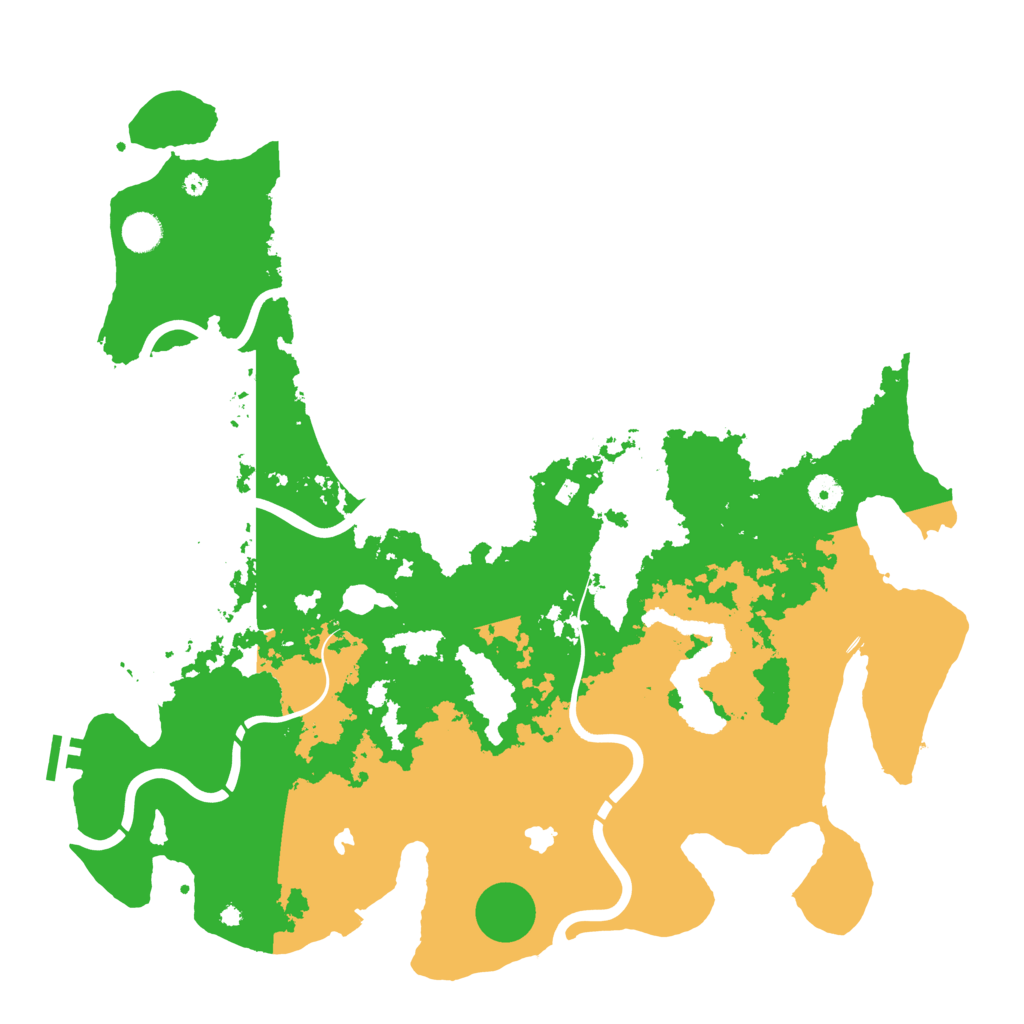 Biome Rust Map: Procedural Map, Size: 4500, Seed: 1337701013