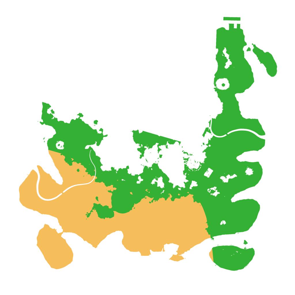 Biome Rust Map: Procedural Map, Size: 3500, Seed: 6153910