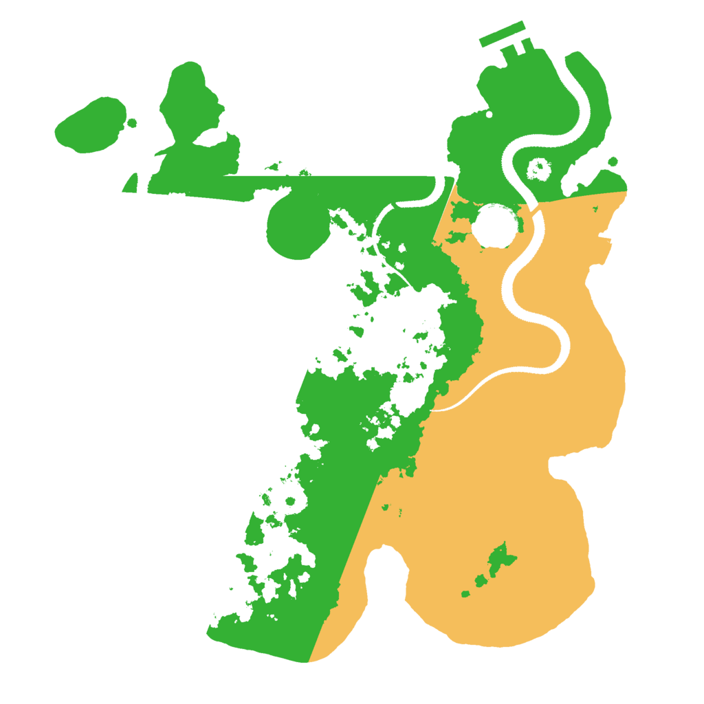 Biome Rust Map: Procedural Map, Size: 3000, Seed: 2421994