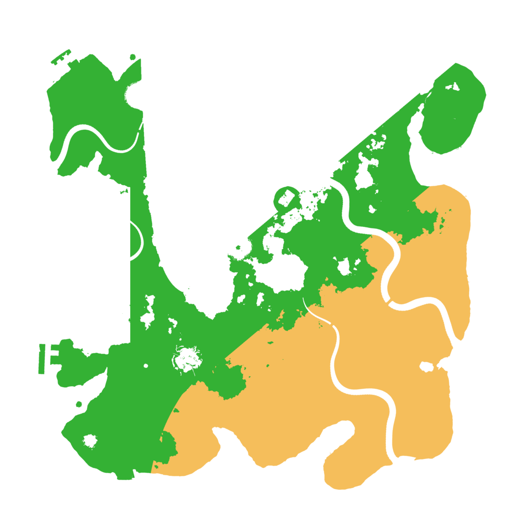 Biome Rust Map: Procedural Map, Size: 3500, Seed: 38172311