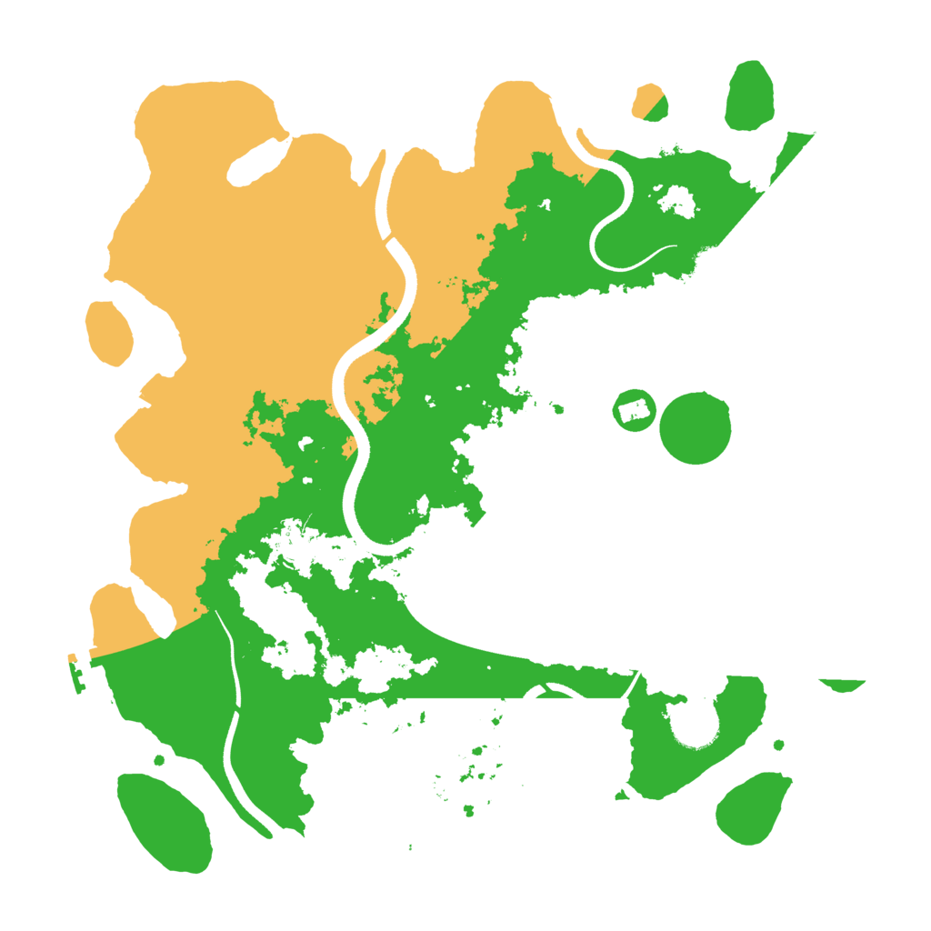 Biome Rust Map: Procedural Map, Size: 3500, Seed: 36638159