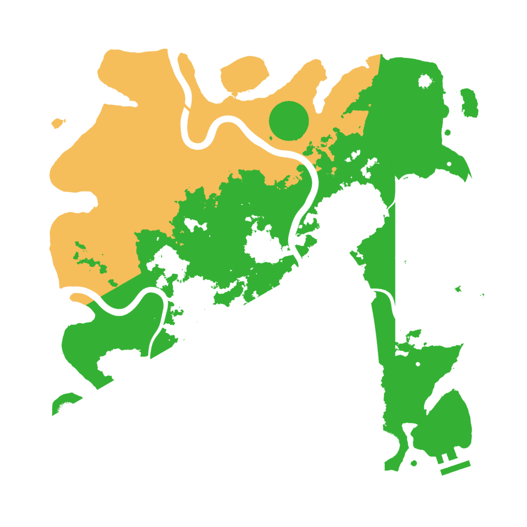 Biome Rust Map: Procedural Map, Size: 3500, Seed: 1848294303