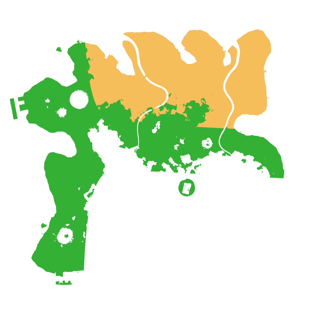 Biome Rust Map: Procedural Map, Size: 3000, Seed: 389454286