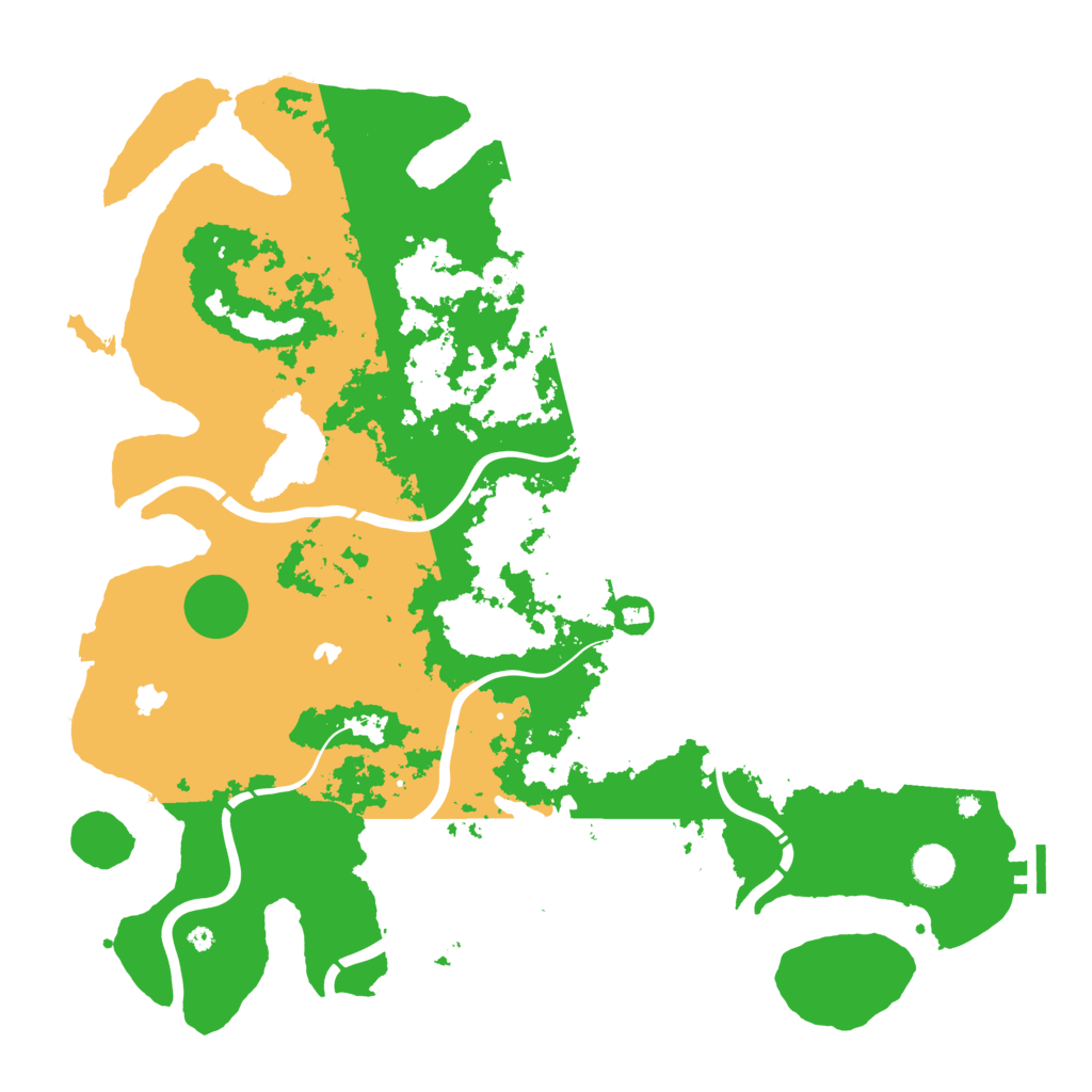 Biome Rust Map: Procedural Map, Size: 4500, Seed: 105398152