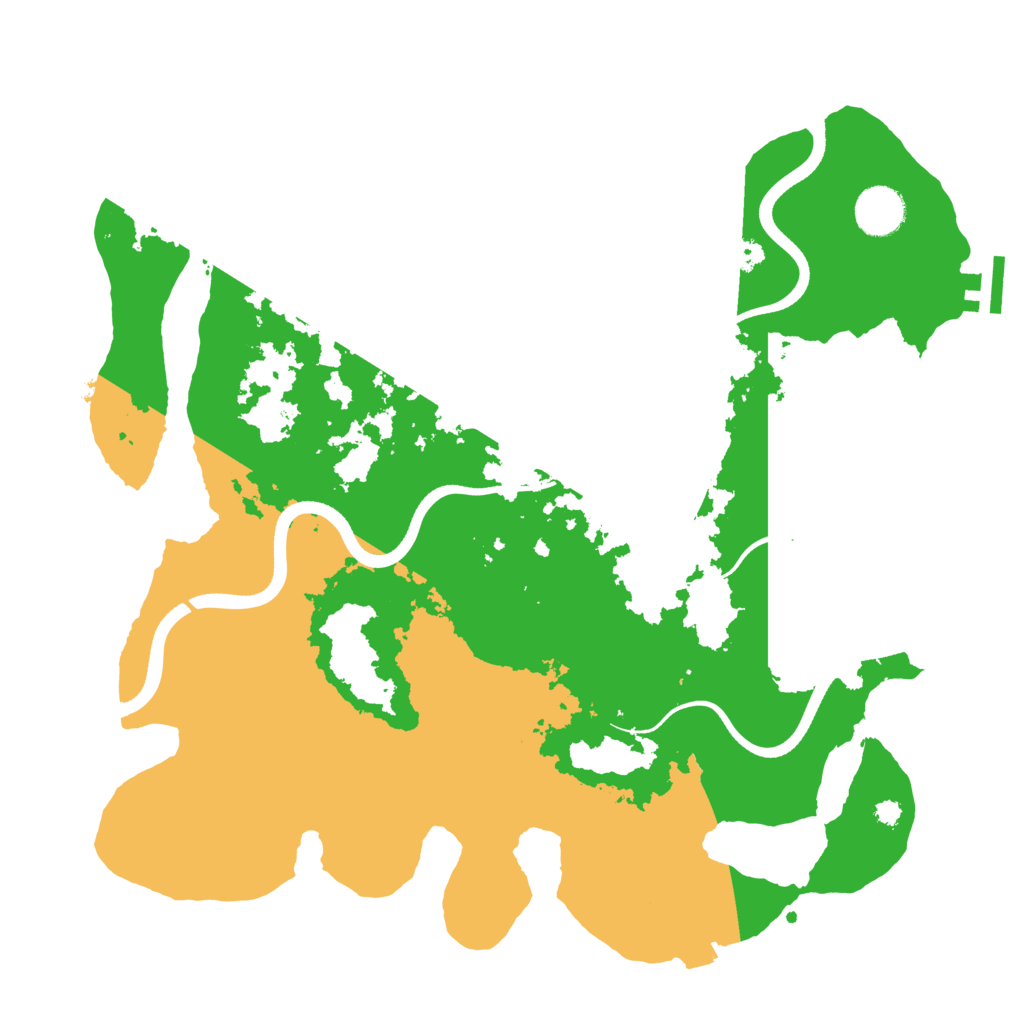 Biome Rust Map: Procedural Map, Size: 3600, Seed: 1889562349