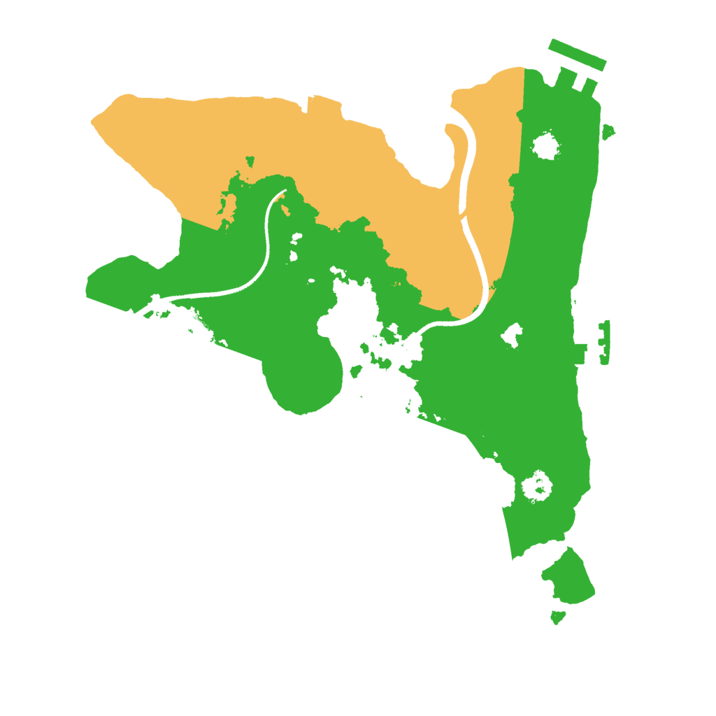 Biome Rust Map: Procedural Map, Size: 2450, Seed: 654161616