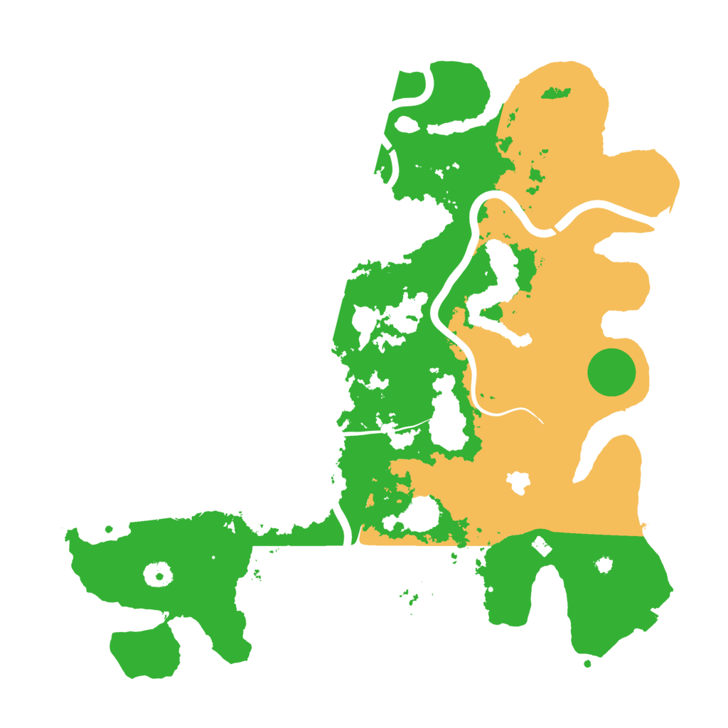 Biome Rust Map: Procedural Map, Size: 4000, Seed: 43532