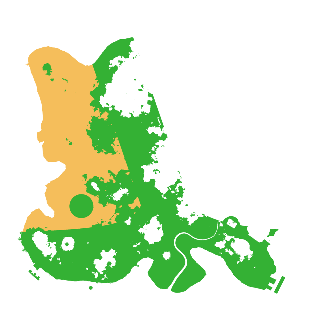 Biome Rust Map: Procedural Map, Size: 3500, Seed: 572343