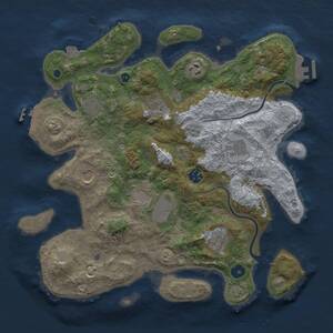 Thumbnail Rust Map: Procedural Map, Size: 3650, Seed: 1337, 15 Monuments