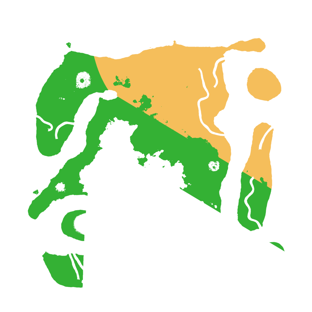 Biome Rust Map: Procedural Map, Size: 3000, Seed: 19440077