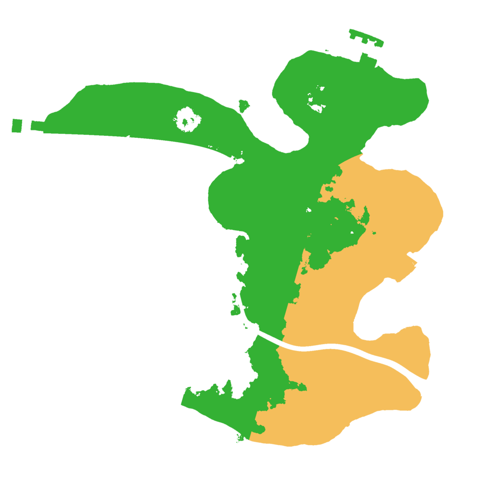 Biome Rust Map: Procedural Map, Size: 2100, Seed: 27