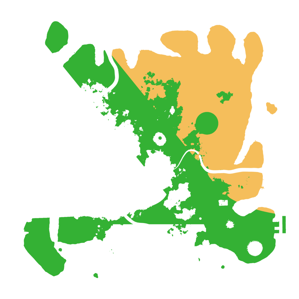 Biome Rust Map: Procedural Map, Size: 3500, Seed: 1881
