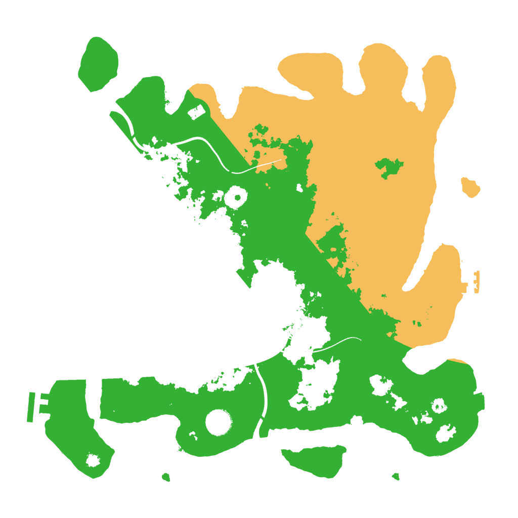 Biome Rust Map: Procedural Map, Size: 3500, Seed: 1881