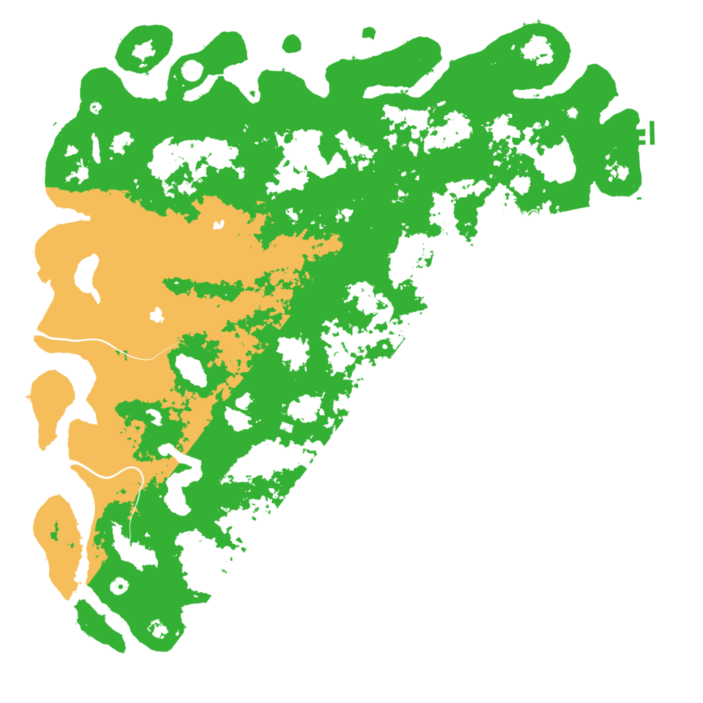 Biome Rust Map: Procedural Map, Size: 6000, Seed: 71554