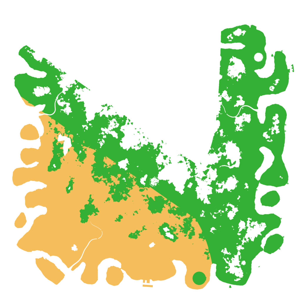 Biome Rust Map: Procedural Map, Size: 6000, Seed: 19901337