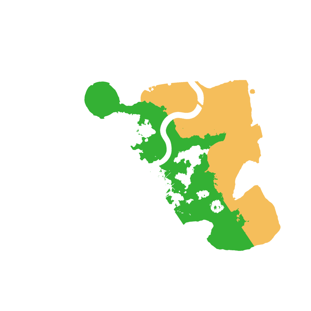 Biome Rust Map: Procedural Map, Size: 2500, Seed: 20200