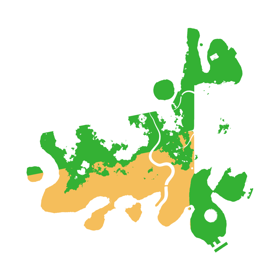 Biome Rust Map: Procedural Map, Size: 3500, Seed: 223008