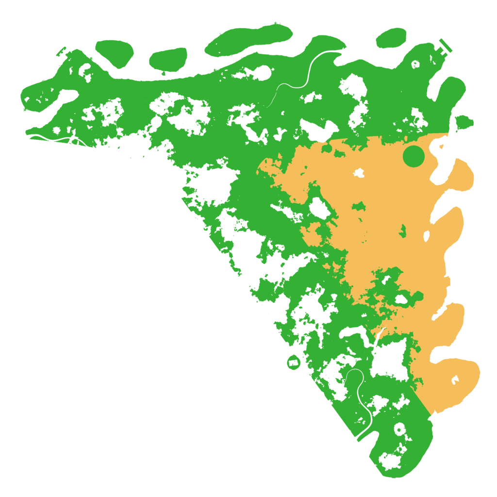 Biome Rust Map: Procedural Map, Size: 6000, Seed: 1116349
