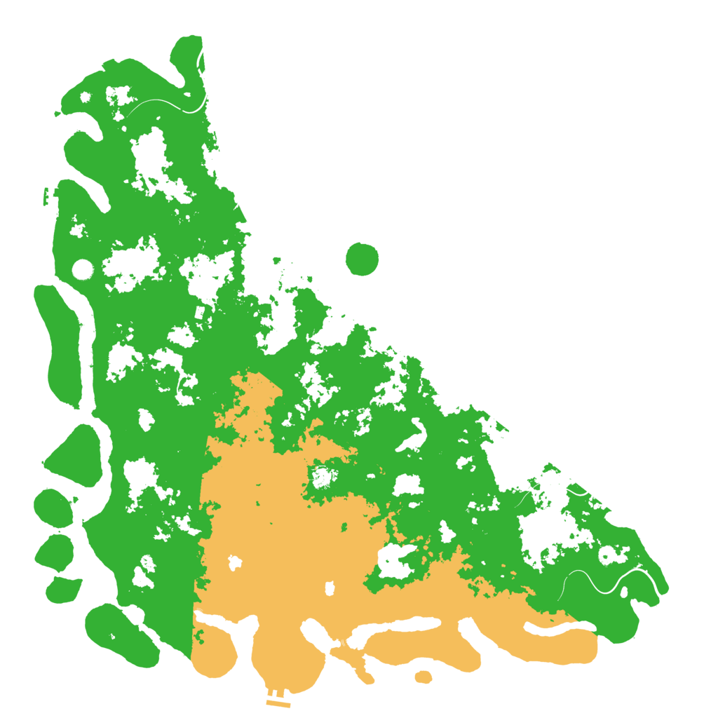 Biome Rust Map: Procedural Map, Size: 6000, Seed: 33801