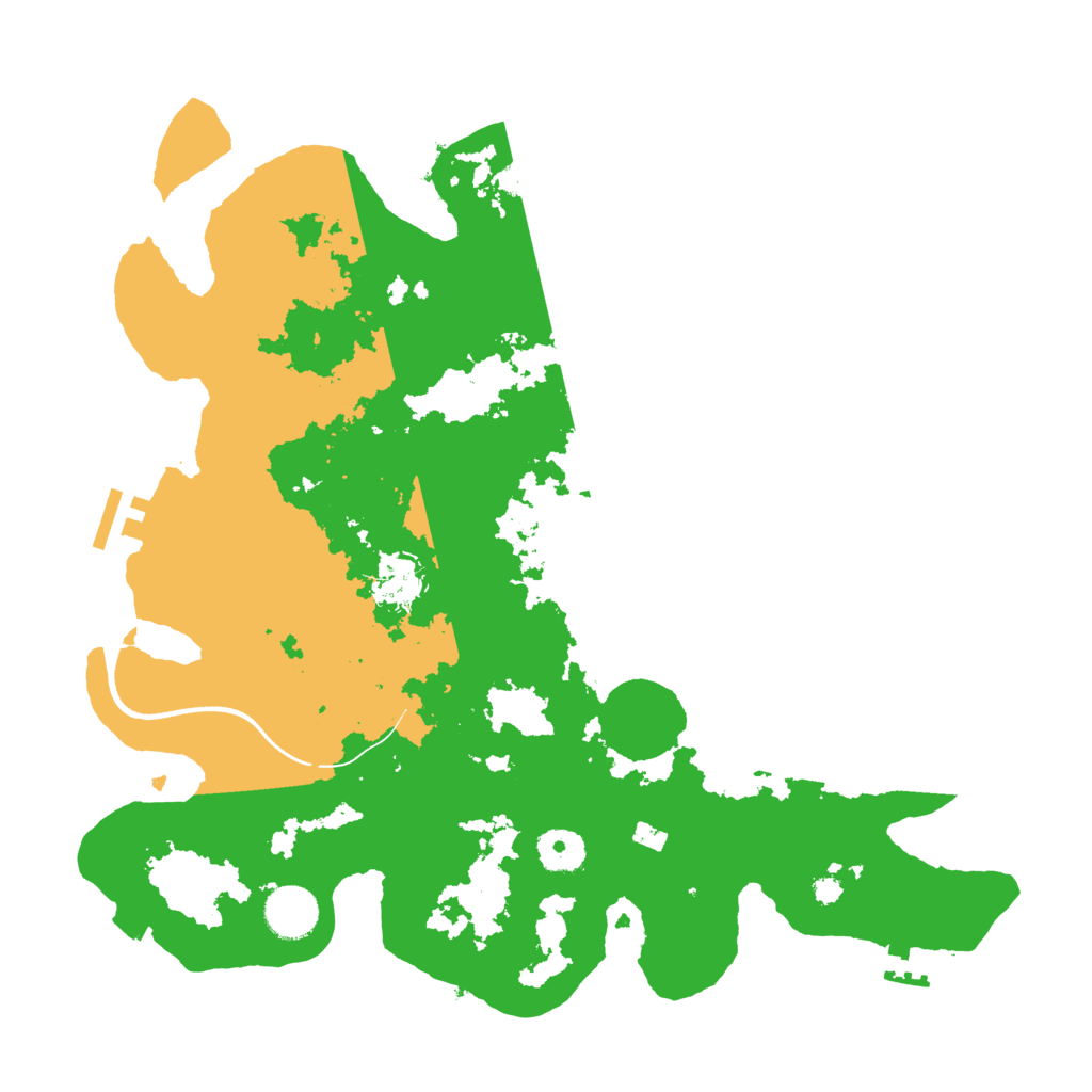 Biome Rust Map: Procedural Map, Size: 3600, Seed: 80933204