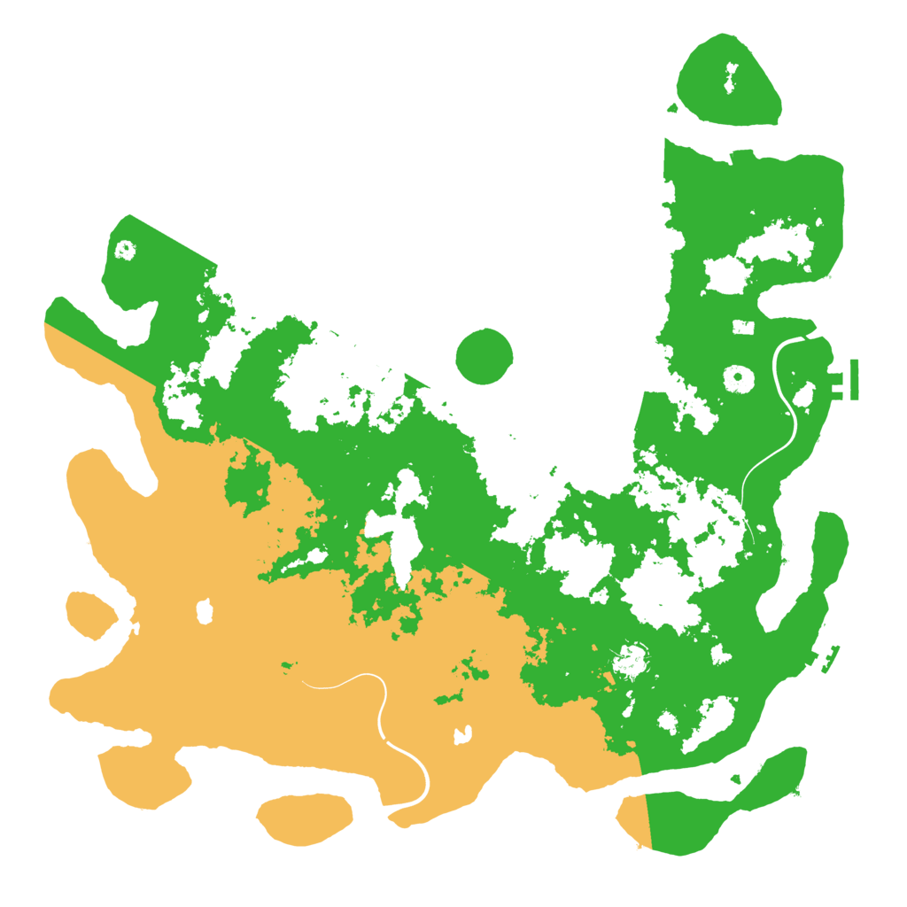 Biome Rust Map: Procedural Map, Size: 4500, Seed: 30821
