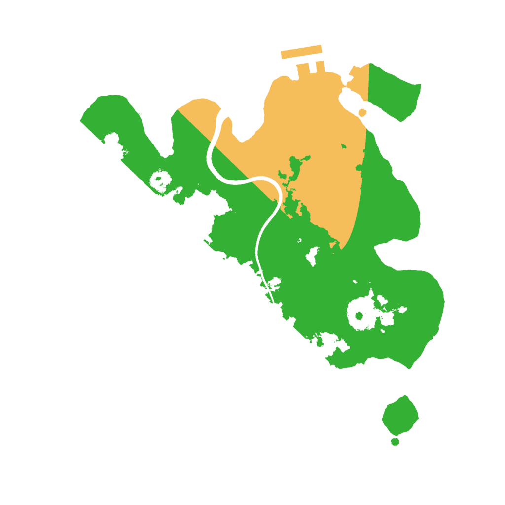 Biome Rust Map: Procedural Map, Size: 2500, Seed: 975