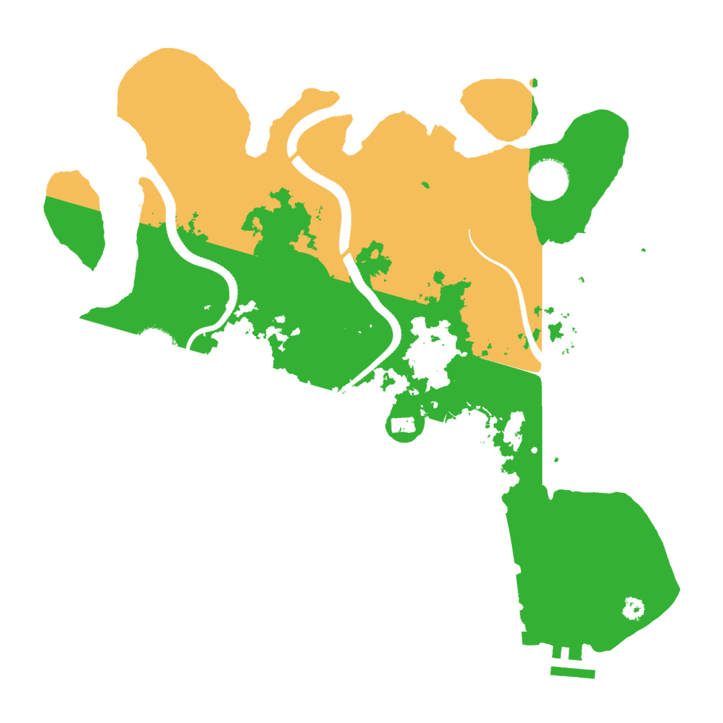 Biome Rust Map: Procedural Map, Size: 3287, Seed: 2147483647