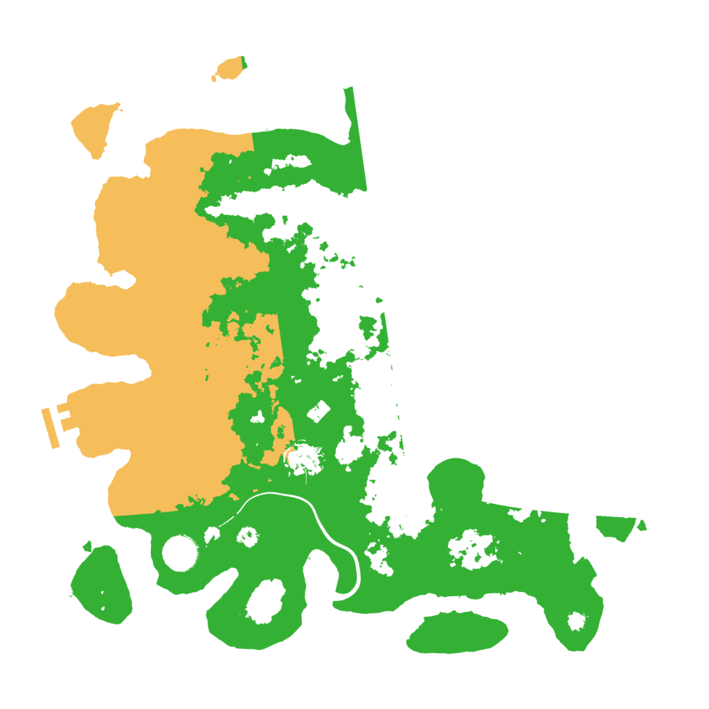 Biome Rust Map: Procedural Map, Size: 3500, Seed: 836429035