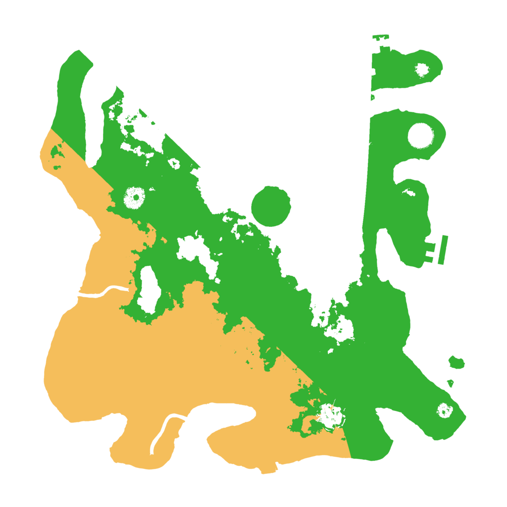 Biome Rust Map: Procedural Map, Size: 3500, Seed: 1417131