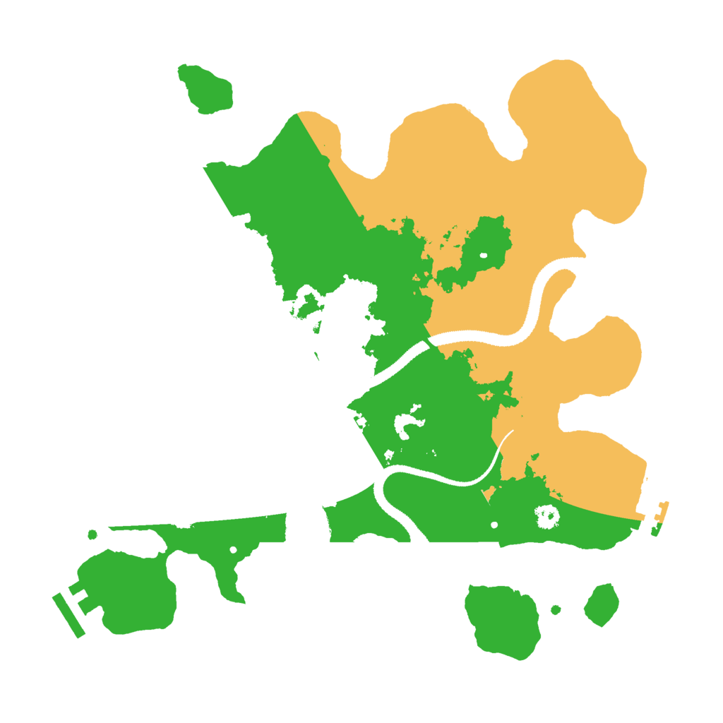 Biome Rust Map: Procedural Map, Size: 3000, Seed: 92783653