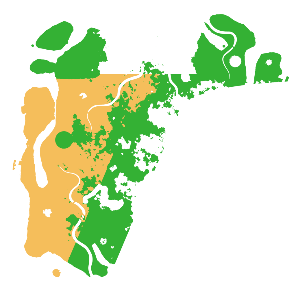 Biome Rust Map: Procedural Map, Size: 4500, Seed: 519651