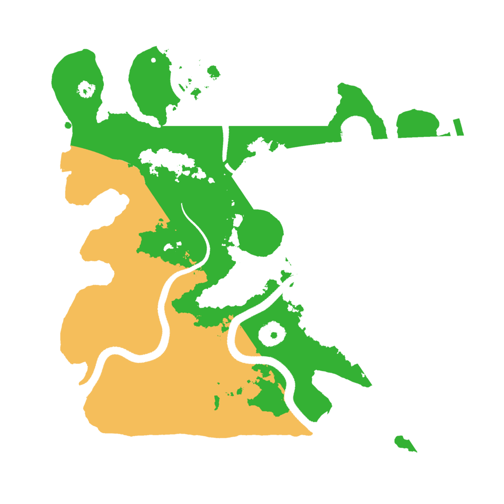 Biome Rust Map: Procedural Map, Size: 3000, Seed: 117
