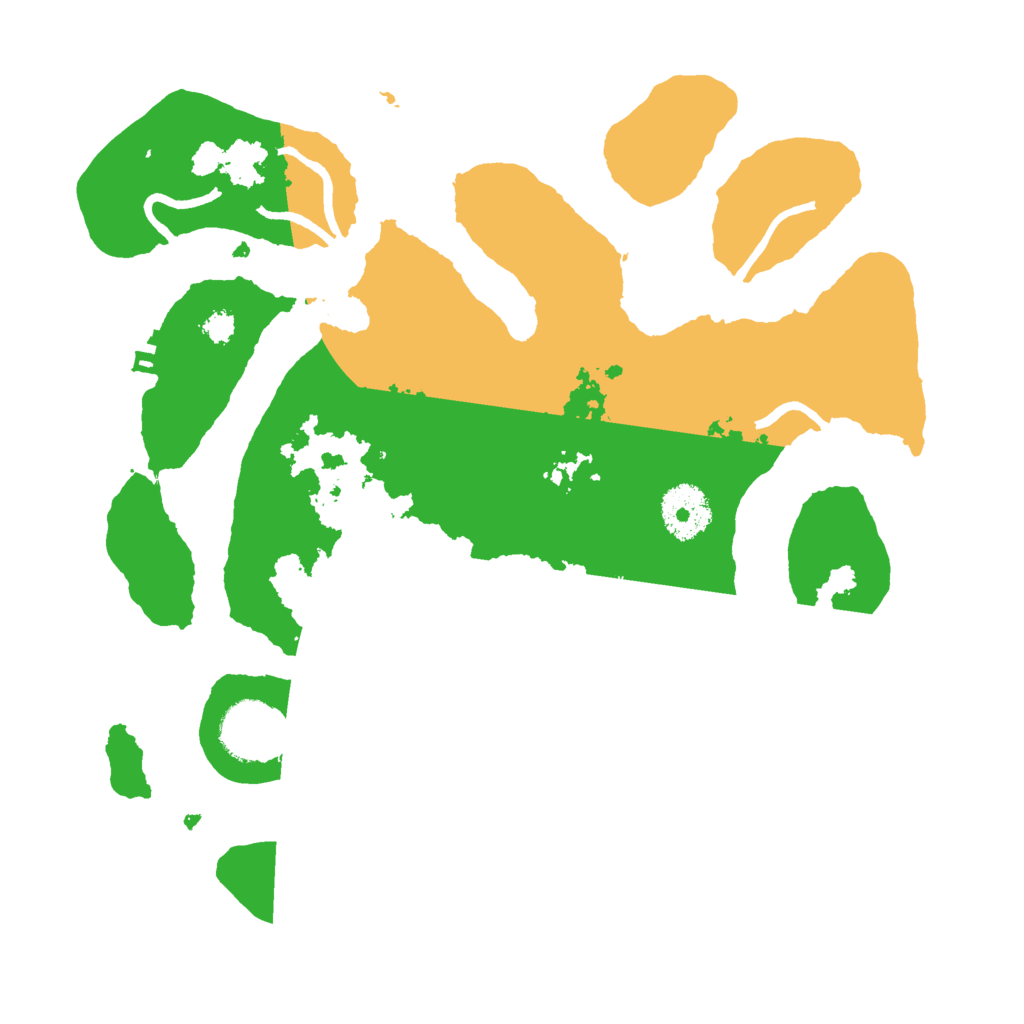 Biome Rust Map: Procedural Map, Size: 3000, Seed: 54642