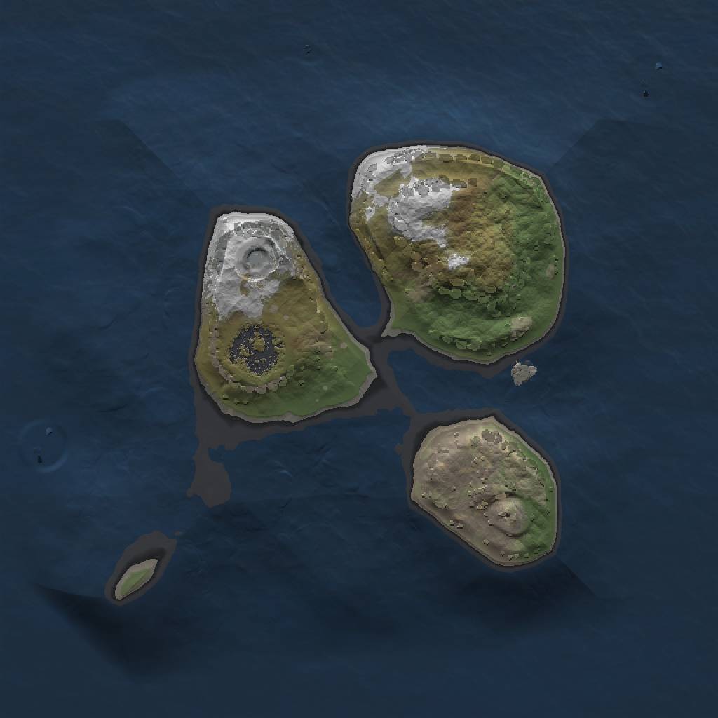 Rust Map: Procedural Map, Size: 1500, Seed: 69583, 2 Monuments