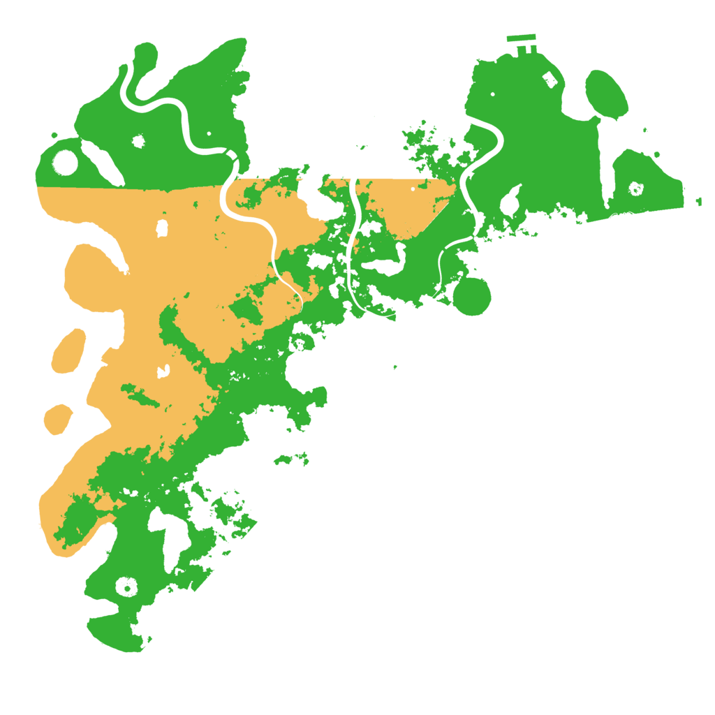 Biome Rust Map: Procedural Map, Size: 5000, Seed: 999666