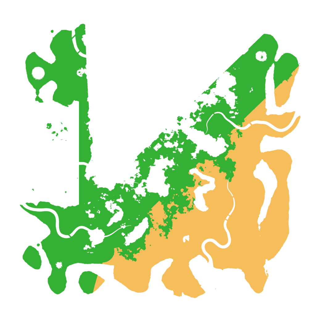 Biome Rust Map: Procedural Map, Size: 4400, Seed: 123456789