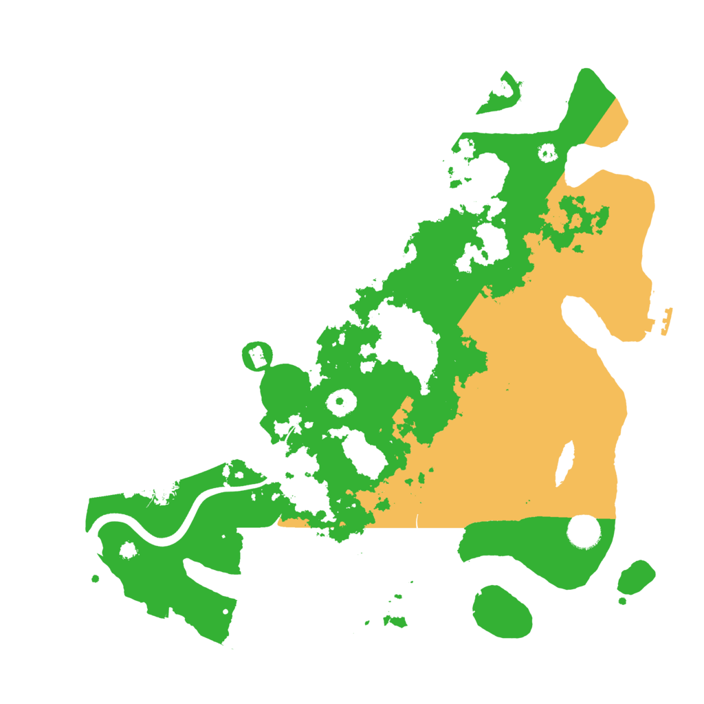 Biome Rust Map: Procedural Map, Size: 3750, Seed: 71190543