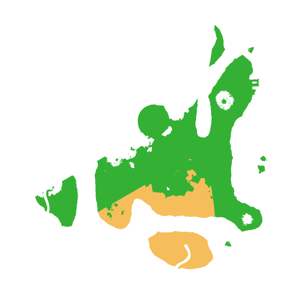 Biome Rust Map: Procedural Map, Size: 2500, Seed: 38765