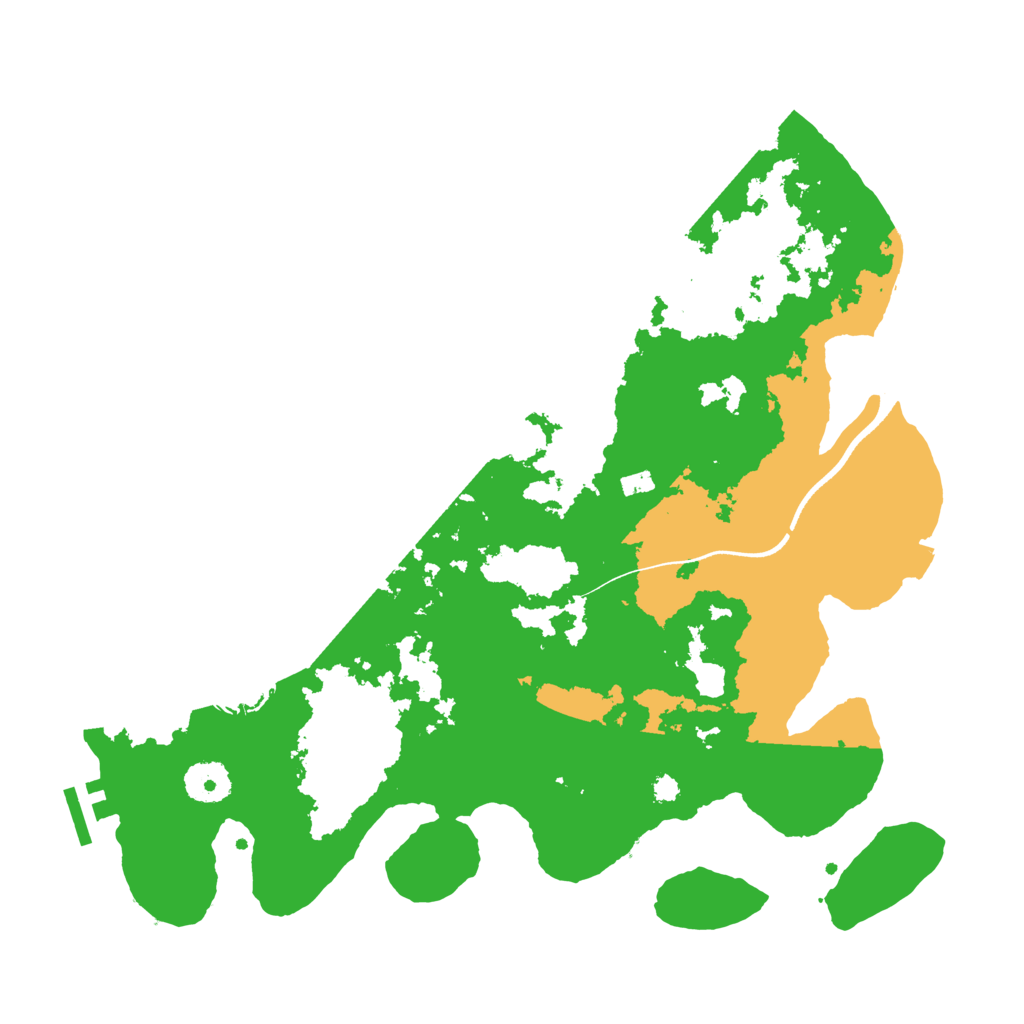 Biome Rust Map: Procedural Map, Size: 3500, Seed: 14456838