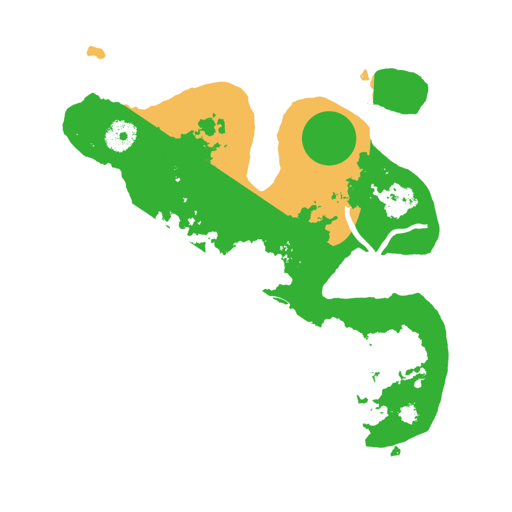 Biome Rust Map: Procedural Map, Size: 2500, Seed: 648771492