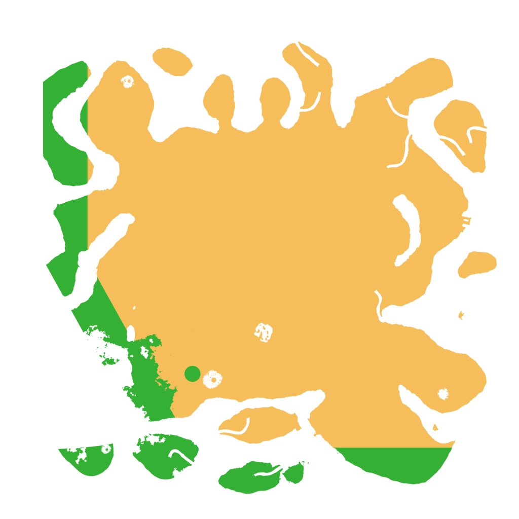 Biome Rust Map: Procedural Map, Size: 4300, Seed: 23423545