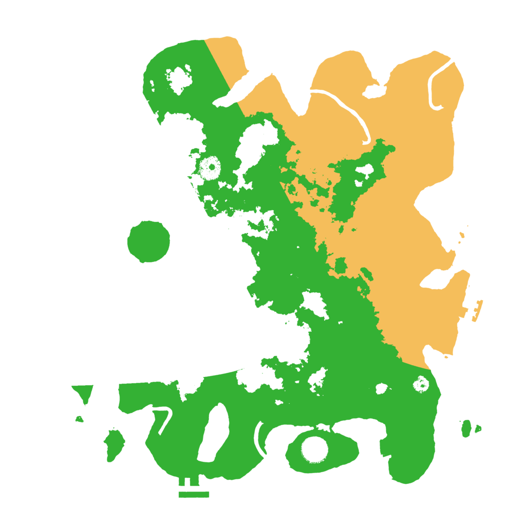 Biome Rust Map: Procedural Map, Size: 3500, Seed: 58470