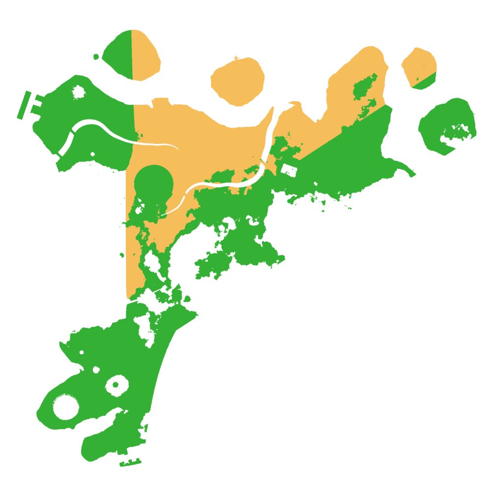 Biome Rust Map: Procedural Map, Size: 3500, Seed: 430713