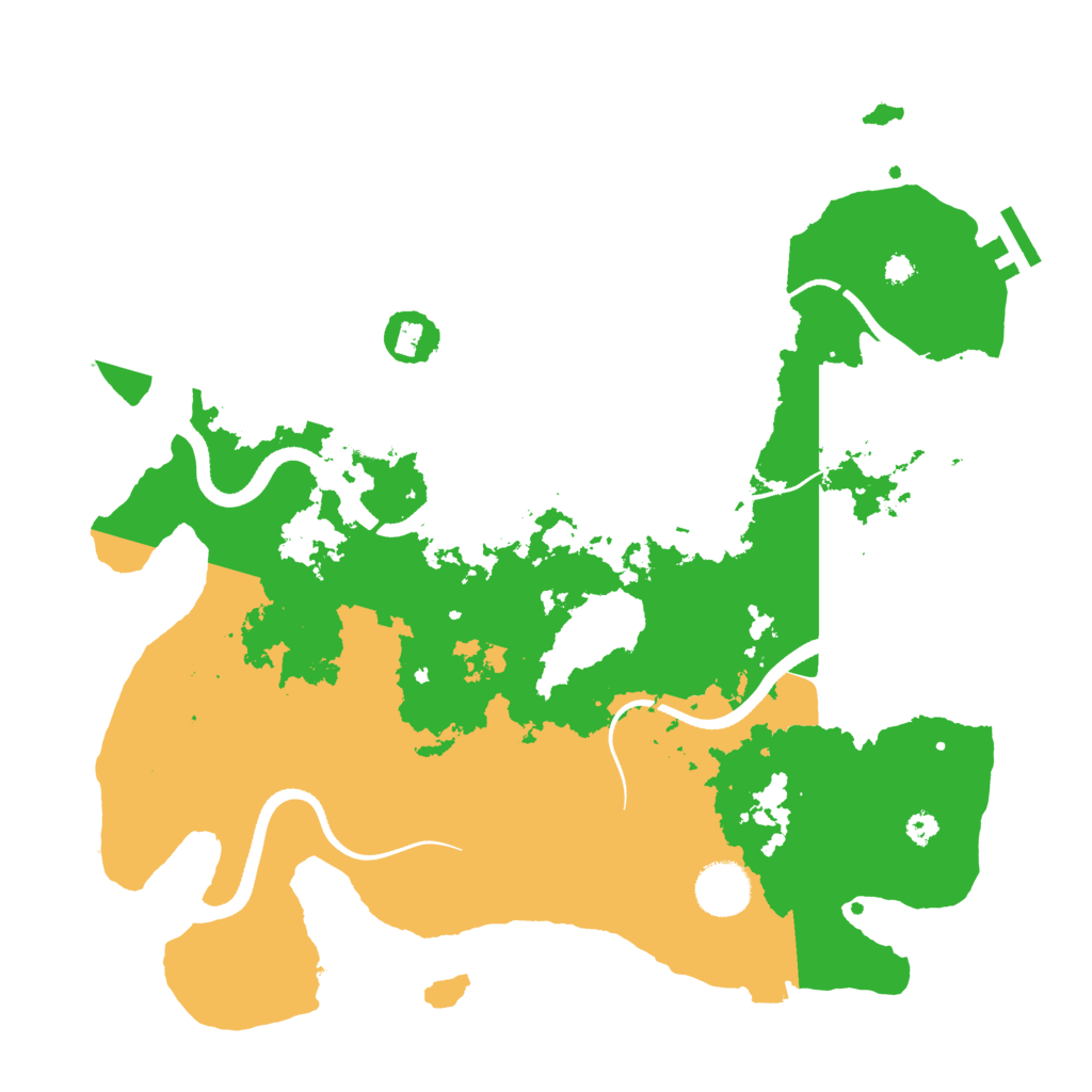 Biome Rust Map: Procedural Map, Size: 3500, Seed: 1023735896